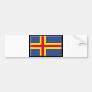 Aland Insel-Flagge Autoaufkleber