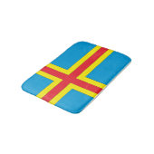 Aland Insel-Flagge Badematte (Schrägansicht)