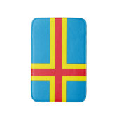 Aland Insel-Flagge Badematte (Vorderseite Vertikal)