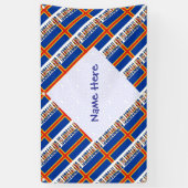 Åland-Inseln Aalander-Flagge Personalisiert Banner (Vertikal)