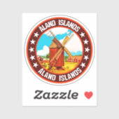 Åland-Inseln Aufkleber (Blatt)