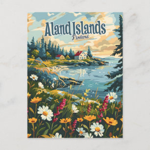 Åland-Inseln Finnland vintage Postkarte