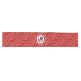 Åland-Inseln Flaggen Herz Rote Liebe Mittelgroßer Tischläufer