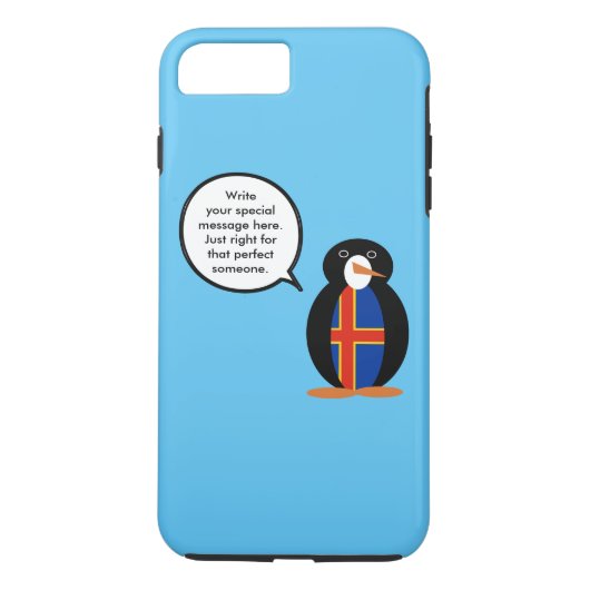 Åland-Inseln - Gespräch mit Frau Penguin Personali Case-Mate iPhone Hülle (Rückseite)