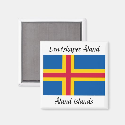 Åland-Inseln Magnet (Vorderseite/Rückseite)
