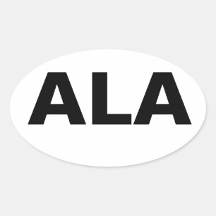 Aland Islands (ASA) Ländercode Ovaler Aufkleber