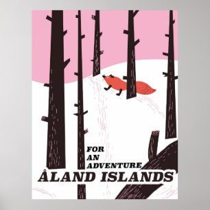 Åland Islands, Finnland - Reiseplakat Poster