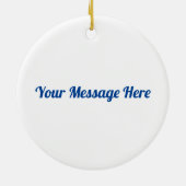 Aland Islands Flag Keramik Ornament (Hinten)