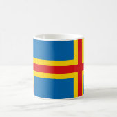 Aland Islands Flag Keramik Tasse (Mittel)