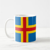 Aland Islands Flag Keramik Tasse (Links)