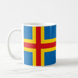 Aland Islands Flag Keramik Tasse