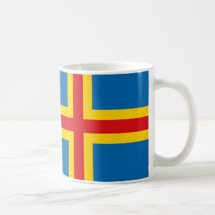 Aland Islands Flag Keramik Tasse
