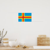 Aland Islands Flag Poster (Küche)