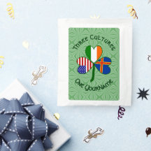 Åland Islands Irland USA Kleeblatt Personalisiert