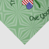 Åland Islands Irland USA Kleeblatt Personalisiert Seidenpapier (Ausschnitt)