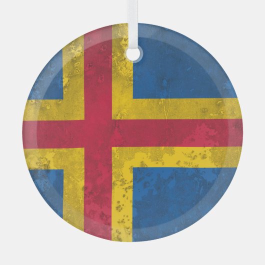 Aland Islands Ornament Aus Glas (Vorderseite)