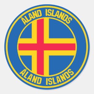 Åland Islands Runder Emblem Aufkleber