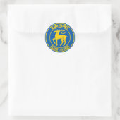 Åland Islands Runder Emblem Aufkleber (Tasche)