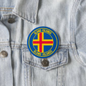 Åland Islands Runder Emblem Button (Beispiel)