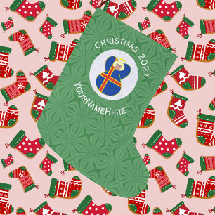 Åländer Flagge Engel Weihnachten Großer Weihnachtsstrumpf