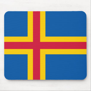 Ålandic Flagge Mousepad