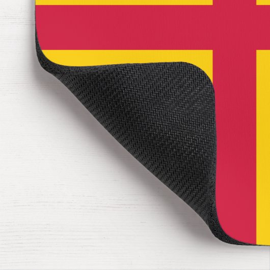 Ålandische Flagge Mousepad (Ecke)