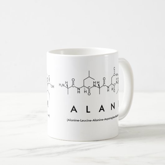 Alani Peptidname Tasse (VorderseiteRechts)
