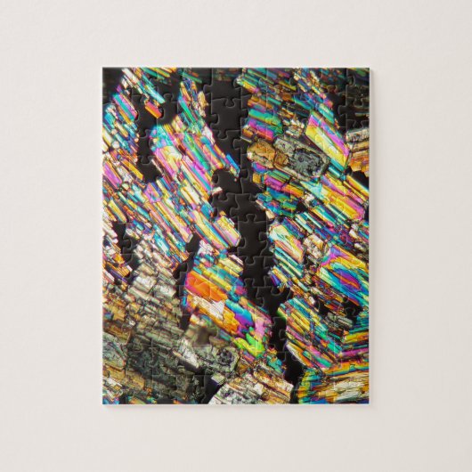 Alanin-Aminosäure unter einem Mikroskop Puzzle (Vertikal)