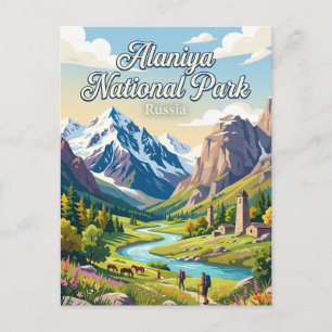 Alaniya Nationalpark Russland Postkarte