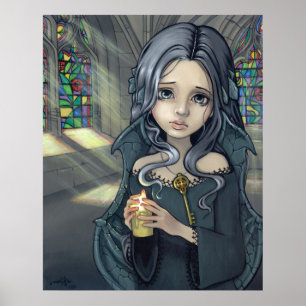 Alannah Art Print Gothic Fantasy Fee Poster