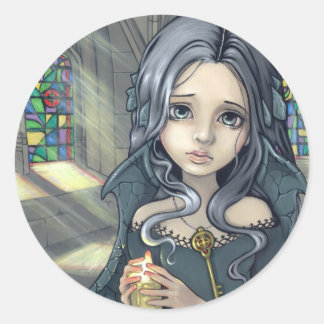 "Alannah"-Sticker Runder Aufkleber