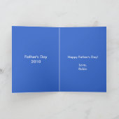 Alans Tageskarte für den Vater Karte (Innenseite)