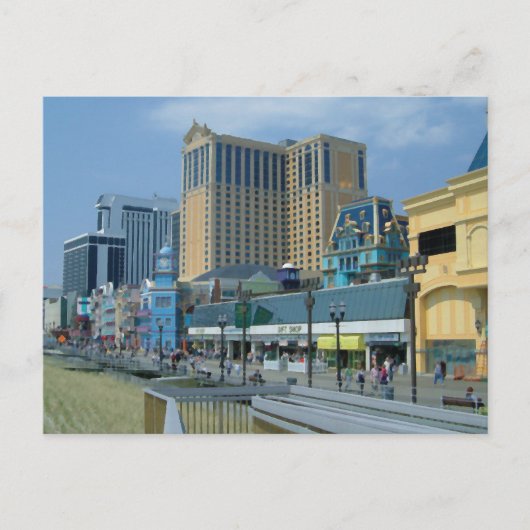 Alantische Stadt Postkarte (Vorderseite)