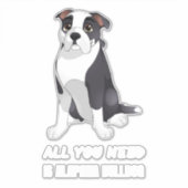 Alapaha Alapaha Blue Blood Bulldog Alapaha Bulldog Aufkleber (Vorderseite)