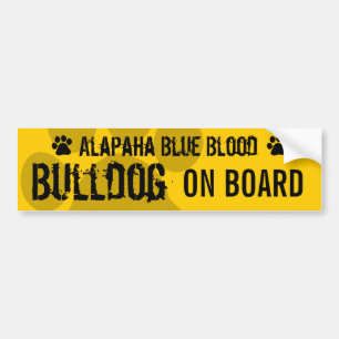 Alapaha blaues Blut-Bulldogge an Bord Autoaufkleber