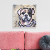 Alapaha Blue Blood Bulldog Leinwanddruck (Insitu (Wohnzimmer))