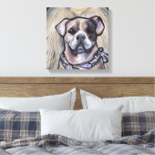 Alapaha Blue Blood Bulldog Leinwanddruck (Insitu (Schlafzimmer))
