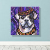 Alapaha Blue Blood Bulldog Leinwanddruck (Insitu (Holzboden))
