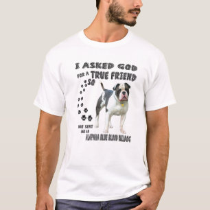 Alapaha Blue Blood Bulldog Quote Mama Vater Kostü T-Shirt