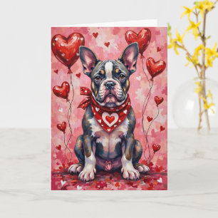 Alapaha Blue Blood Bulldog Valentinstag Hund Karte