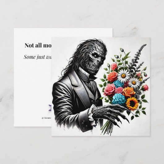 Alaric Wyrmwillow - Gothic Viktorianisch Greeting  (Vorne/Hinten)