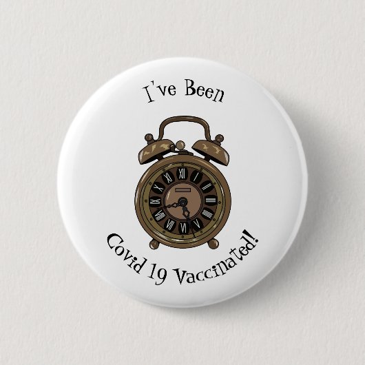Alarm clock cartoon illustration button (Vorderseite)