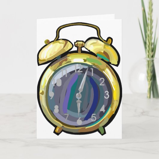 Alarm Clock Greeting Cards Karte (Vorderseite)