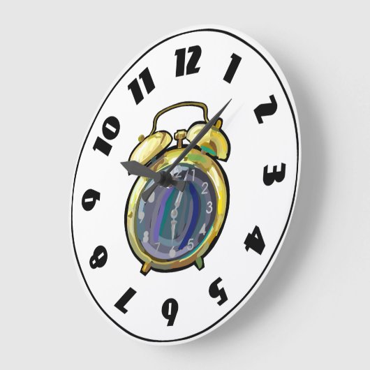 Alarm Clock Große Wanduhr (Winkel)