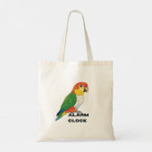 Alarm Clock Sun Conure – Loud Parrot Design Tragetasche (Rückseite)