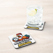 Alarm clock with attitude, roaster quote. getränkeuntersetzer (Rechte Seite)