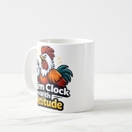 Alarm clock with attitude, roaster quote. kaffeetasse (Vorderseite Links)