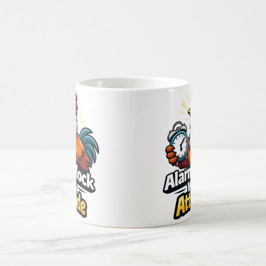 Alarm clock with attitude, roaster quote. kaffeetasse (Mittel)