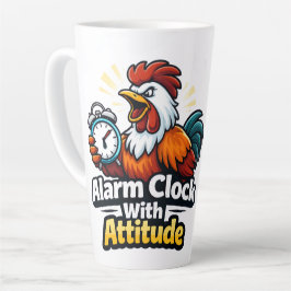 Alarm clock with attitude, roaster quote. milchtasse