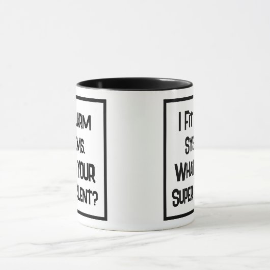 Alarm Fitter Super Talent. Zwei Tone-Kaffee-Tasse Tasse (Zentrum)